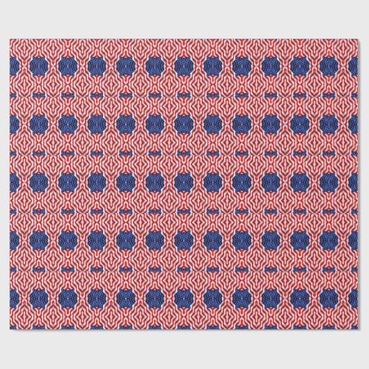 Wavy Star Spangled Banner Flag Cadeaupapier (Vlak)