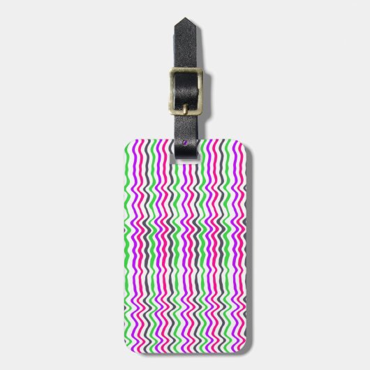 Wavy Stripe 2014 Bagagelabel (Voorkant verticaal)