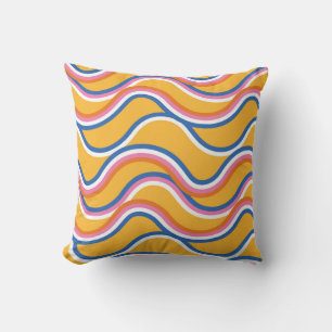 Wavy Summer Stripes Kussen