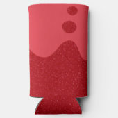 Wavy Tomato Red Custom Can Cooler (Achterkant)
