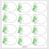 Wavy tree gift labels (Vel)