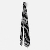 Wavy Tribal Ethnic Boho Patroon Stropdas (Achterkant)
