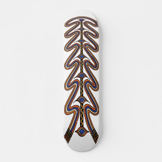 Wavy Tribal Skateboard - Extreme LA Skateboard (Devant)