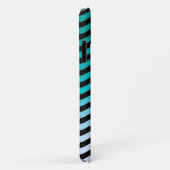 Wavy Turquoise Stripes Case-Mate iPhone Case (Achterkant/rechts)
