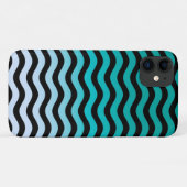 Wavy Turquoise Stripes Case-Mate iPhone Case (Achterkant (horizontaal))