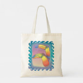 Wavy Two Toucans Tote Bag (Achterkant)