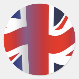Wavy UK Ronde Sticker