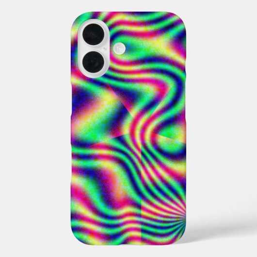 Wavy Vaporwave Retro Glow Case-Mate iPhone Case (Achterkant)