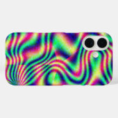 Wavy Vaporwave Retro Glow Case-Mate iPhone Case (Achterkant (horizontaal))