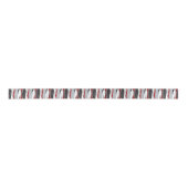 Wavy Vertical Stripes Red Black White en Grey Lint (Voorkant)