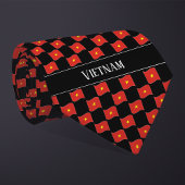Wavy Vietnam Flag Pattern  Stropdas
