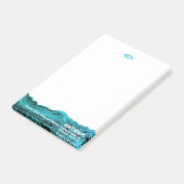 Wavy Waters Jesus Fish Post-it® Notes (Schuin)