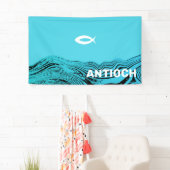 Wavy Waters Jesus Fish Spandoek (Insitu)