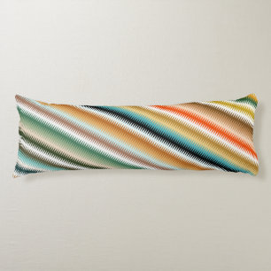 Wavy Zigzag Multicolored Pattern Lichaamskussen