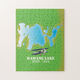 Wawang Lake Ontario Canada-meerkaart Legpuzzel