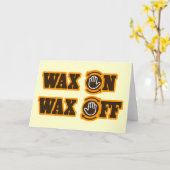 Wax aan - Wax uit Kaart (Gele Bloem)