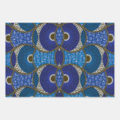 Wax African Blue Cadeaupapier (Voorkant 2)