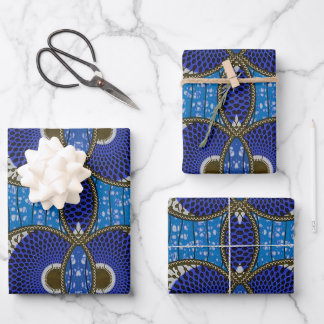 Wax African Blue Cadeaupapier