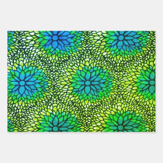 Wax African Caded Papier Lot Inpakpapier Vel (Voorkant 2)