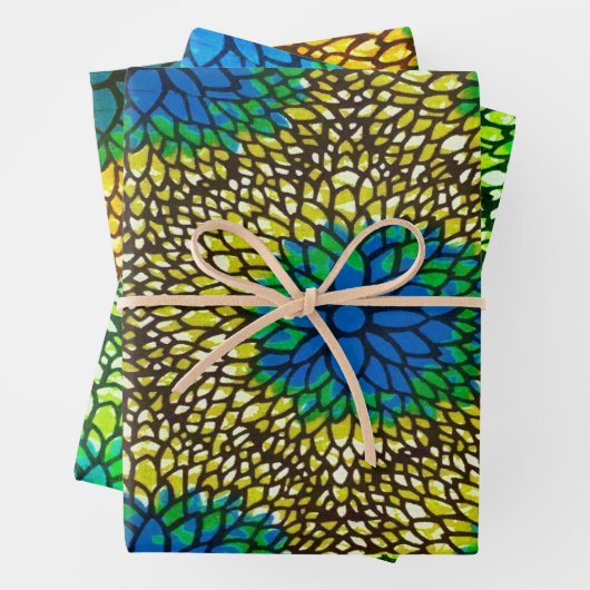 Wax African Caded Papier Lot Inpakpapier Vel (In situ)