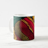 Wax African Motion - Kleurexplosie Koffiemok (Voorkant links)