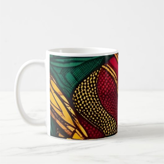 Wax African Motion - Kleurexplosie Koffiemok (Links)