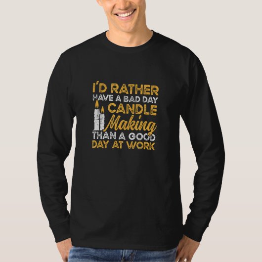 Wax Hobby Candle Maker T-shirt (Voorkant)