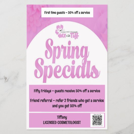 Wax met Tiff helder venster Flyer (Voorkant)