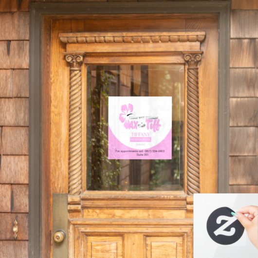 Wax met Tiff-raamsticker Raamsticker (Huis Deur)