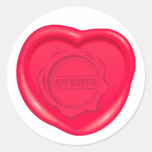 Wax Seal-liefhebbers Ronde Sticker