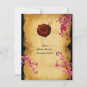 WAX SEAL MAGIC BERRIES MONOGRAM red brown paars Kaart (Achterkant)