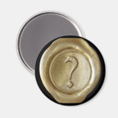 Wax Seal Monogram Magnet - Gold - Oud Engels - Magneet (Voorkant / Achterkant)