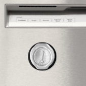 Wax Seal Monogram Magnet - Silver - Oud Engels - Magneet (Insitu (Vaatwasser))