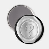 Wax Seal Monogram Magnet - Silver - Script Style - Magneet (Voorkant / Achterkant)