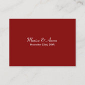 Wax Seal Receptie Behuizing Informatiekaartje (Achterkant)