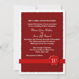 Wax Seal Wedding Kaart