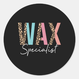 Wax Specialist Wax Expert Wax Esthetisch Waxen Ronde Sticker