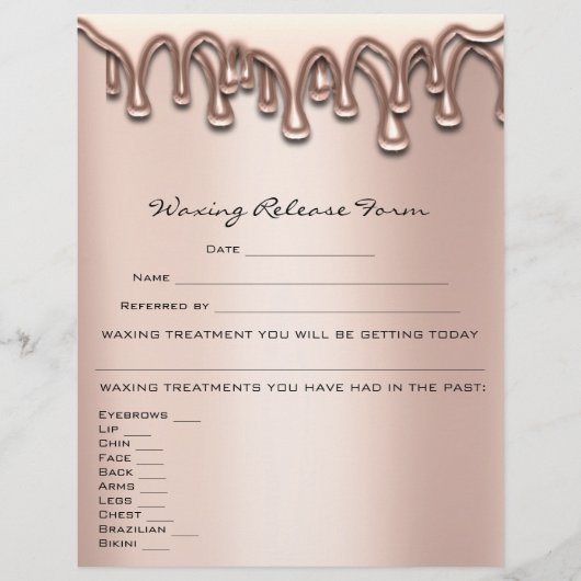 Waxdepletie Liability Waiver Release Drives Flyer (Voorkant)