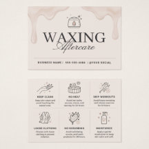 Waxen Nazorg Spa Card Beige Minimalistische Salon 