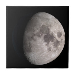 Waxgibbous moon fase NASA afbeeldingen Tegeltje