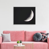 Waxing Crescent Moon Canvas Afdruk (Insitu (Woonkamer))