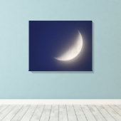 Waxing Crescent Moon Canvas Afdruk (Insitu (Houten vloer))