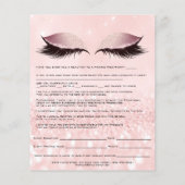 Waxing Depilation Liability Waiver Release Form Pi Flyer (Achterkant)