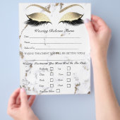 Waxing Depilation Liability Waiver Release Marble Flyer (Hand)