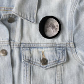 Waxing gibbous moon fase ronde button 5,7 cm (In situ)