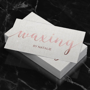Waxing Manicure Roos Gold Typography Loyalty