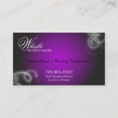 Waxing Tech Visitekaartje Elegant Flourish Glow (Achterkant)