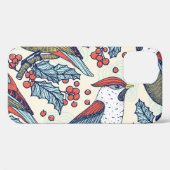  Waxwings Holly Kerstpatroon Case-Mate iPhone Case (Achterkant (horizontaal))