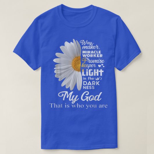 Way Maker Miracle Worker Promise Keeper Light Jesu T-shirt (Design voorkant)
