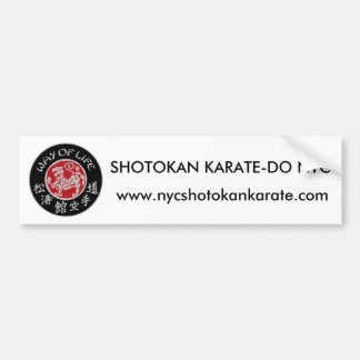 Way Of Life Shotokan Donkere Logo Bumpersticker